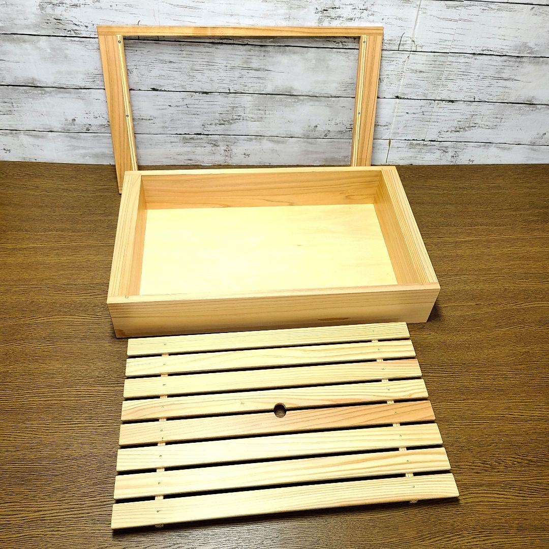 No.1644【新品】 寿司ネタケース ネタ箱　目皿・アクリル蓋付【保冷剤付き】