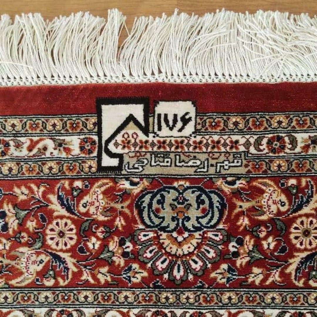 102X152cmペルシャ絹じゅうたん・クム(ナイン・ギャッベ・タブリーズ