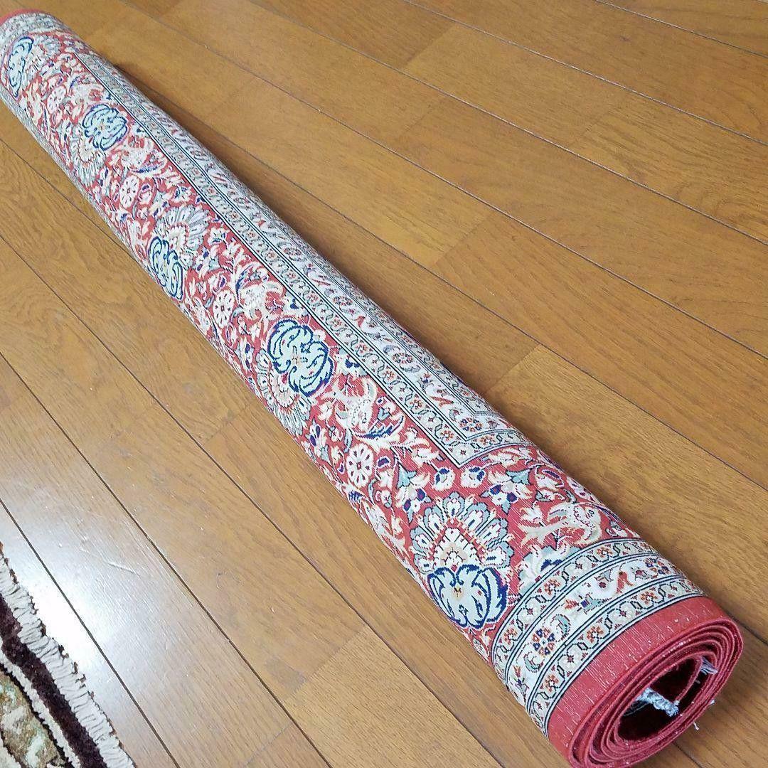 102X152cmペルシャ絹じゅうたん・クム(ナイン・ギャッベ・タブリーズ