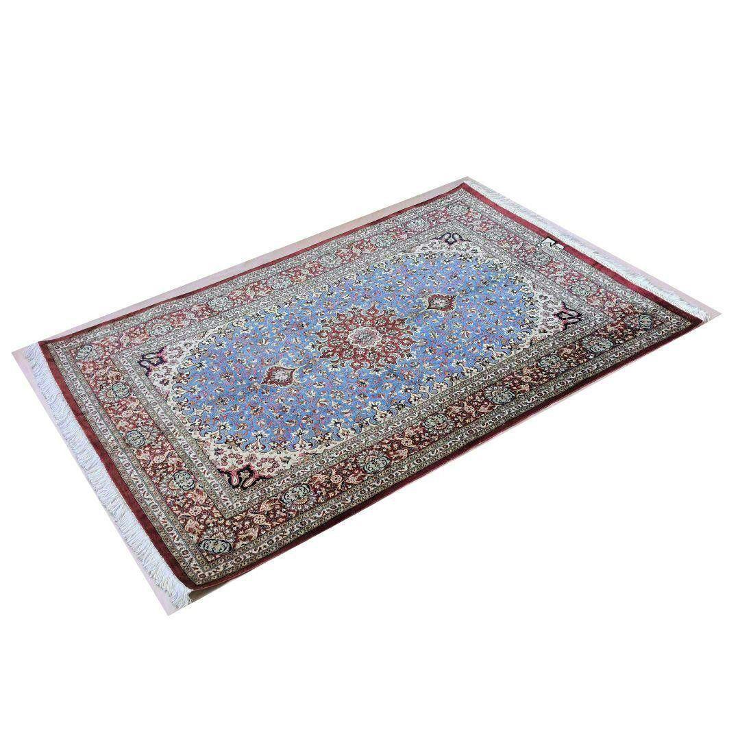 102X152cmペルシャ絹じゅうたん・クム(ナイン・ギャッベ・タブリーズ