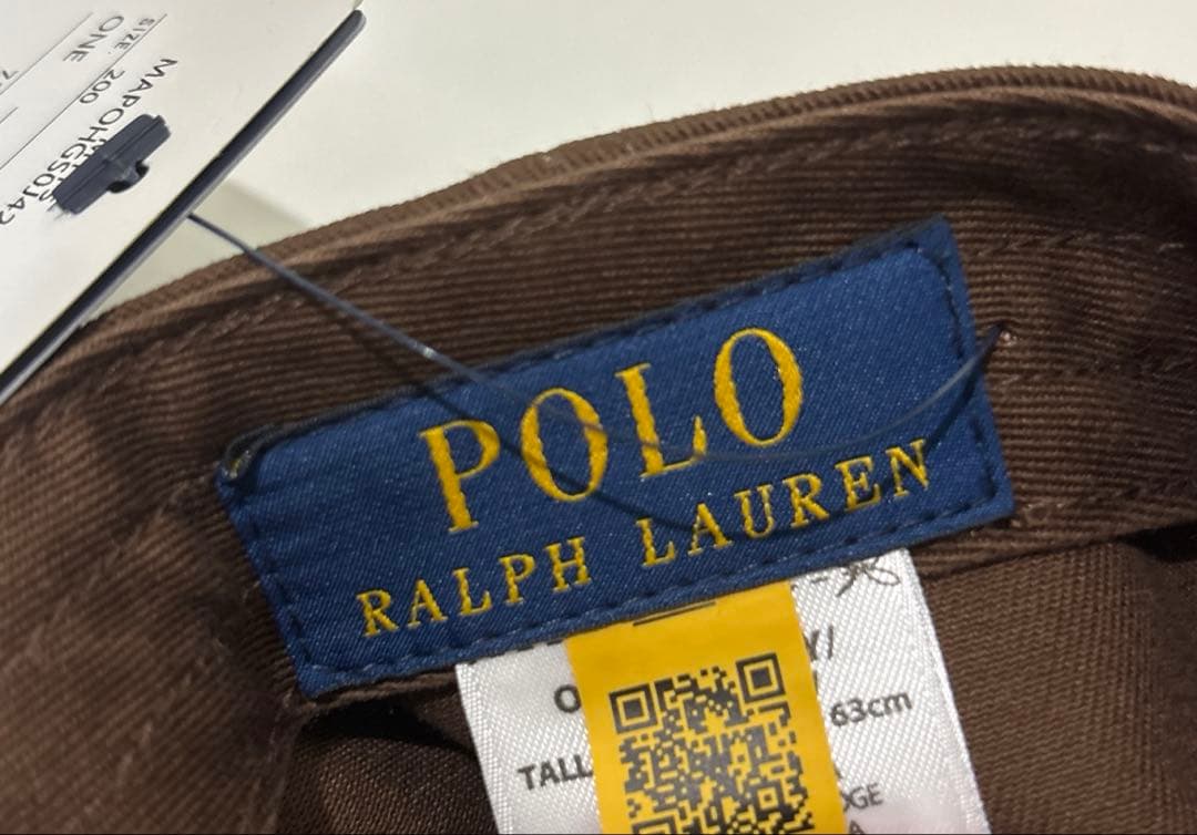 ポロ ラルフローレン　キャップ　茶色　ブラウン　★新品未使用★