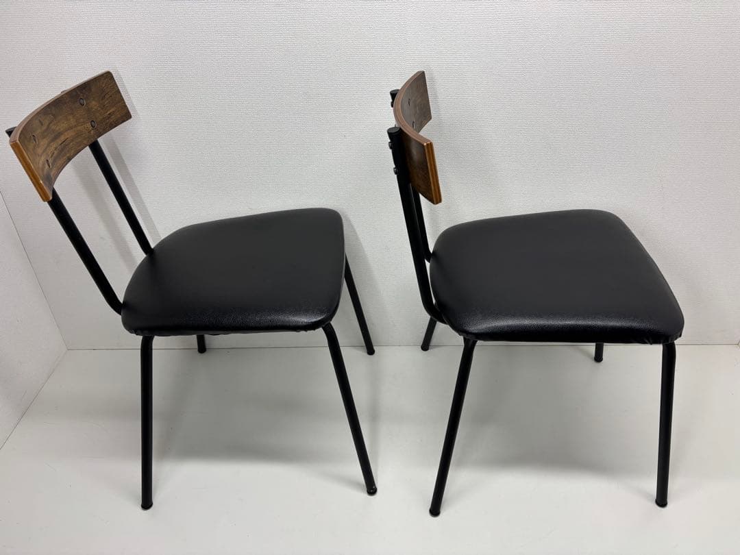 ニトリ NITORI ダイニングチェア 2脚セット DC STAIN MBR