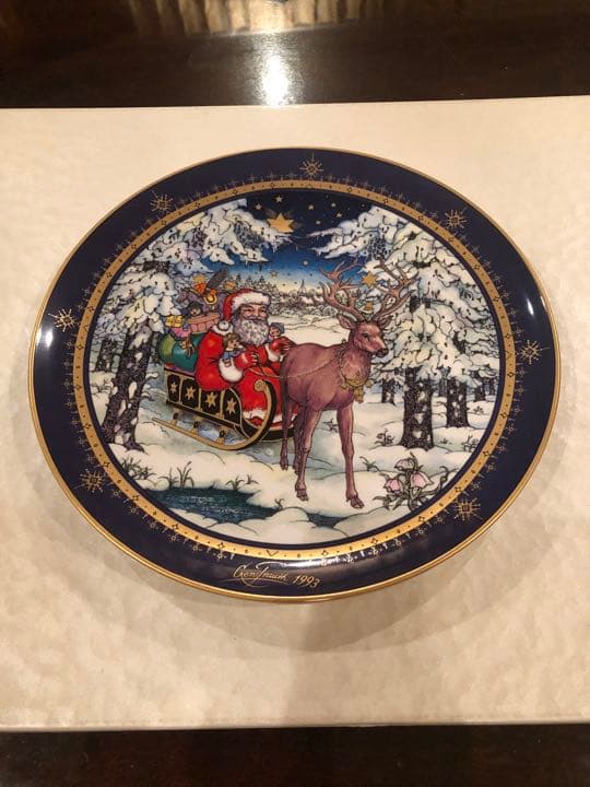 (新品未使用) ドイツ製　villeroy&bochクリスマスプレート1993年