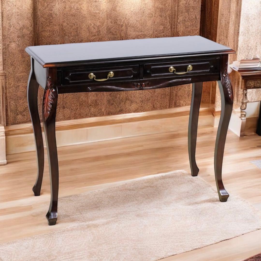 E 新品 コンソールテーブル アジアン 机 デスク サイドテーブル アンティーク