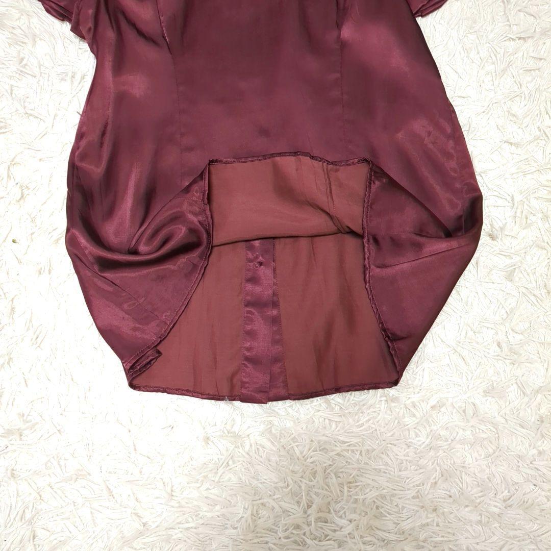 【美品】プラダ☆フリル　ボウタイ　現行　42サイズ　ブラウス　XL