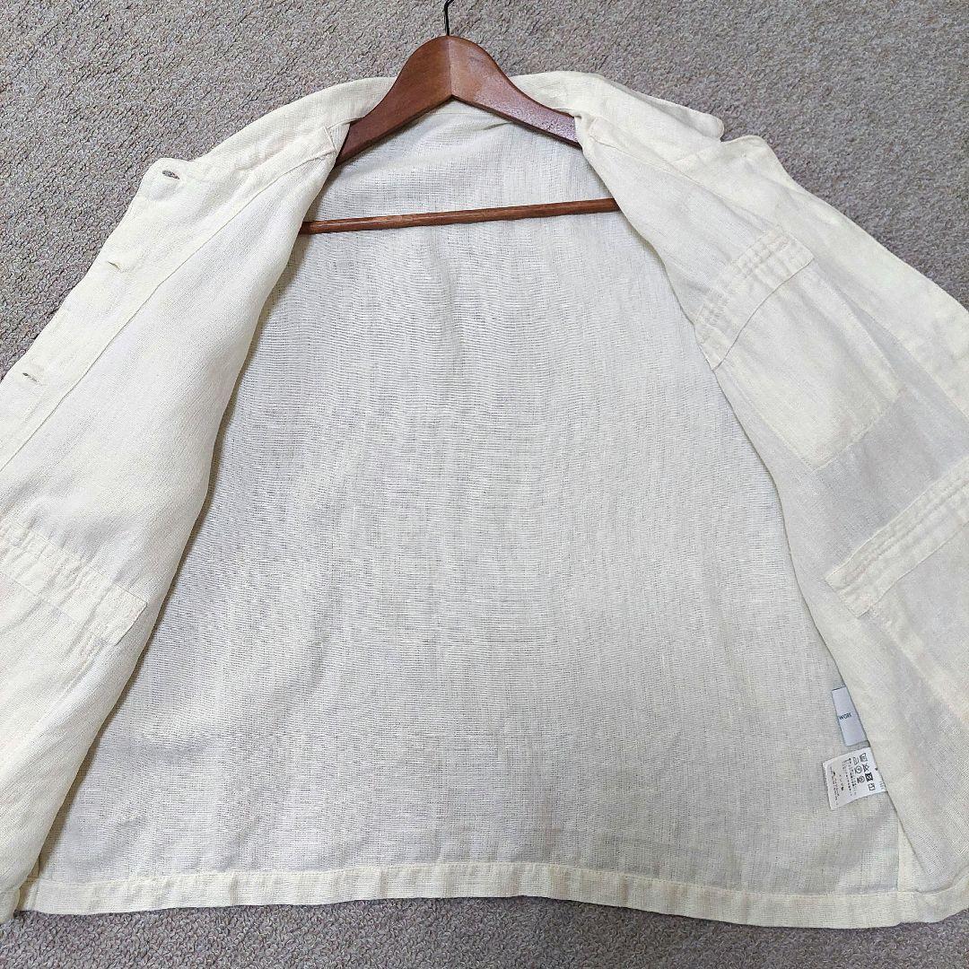 FRAMeWORK　ワーカーズブルゾン　アイボリー　インド製リネン100%　F