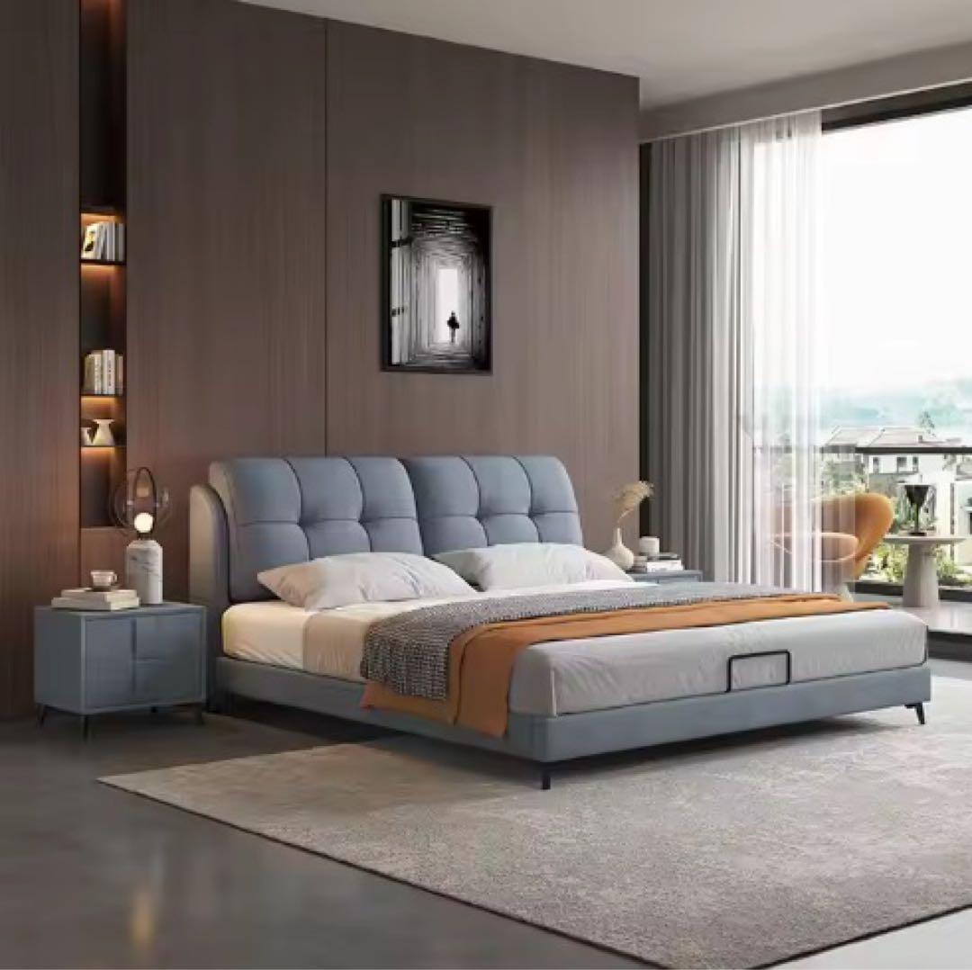 ラグジュアリーモダン ベッド クイーンサイズ