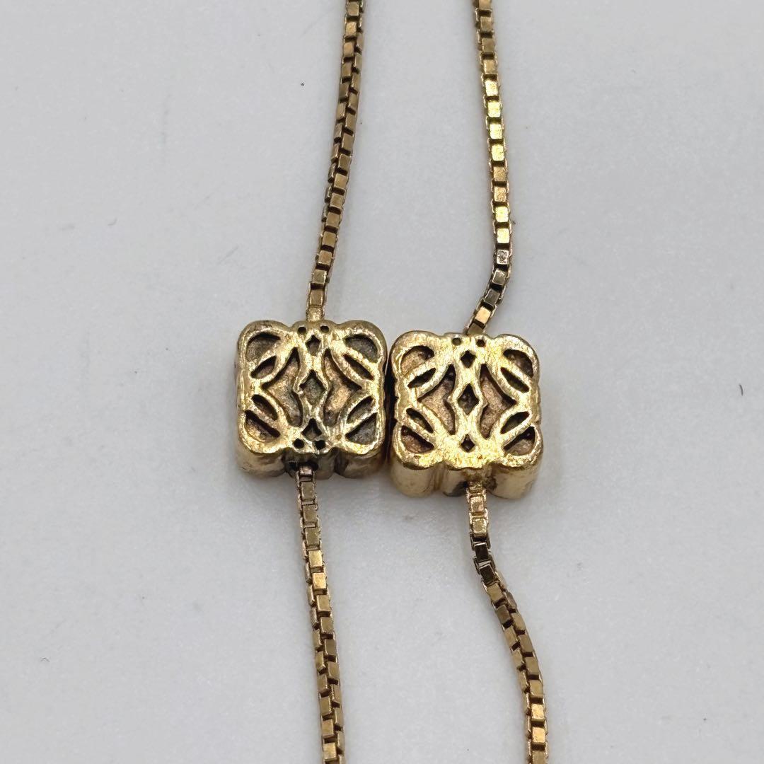 LOEWE ロエベ アナグラム ゴールド チェーンブレスレット