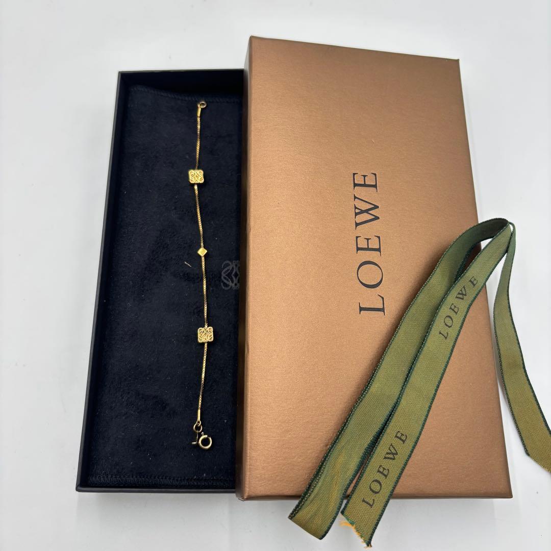LOEWE ロエベ アナグラム ゴールド チェーンブレスレット