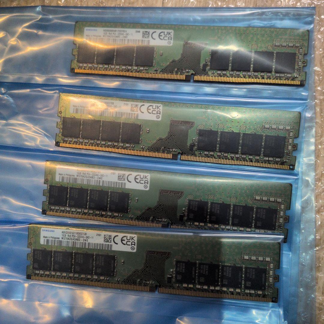 メモリー Samsung DDR4 16GB PC4-25600 (PC4-3200AA)