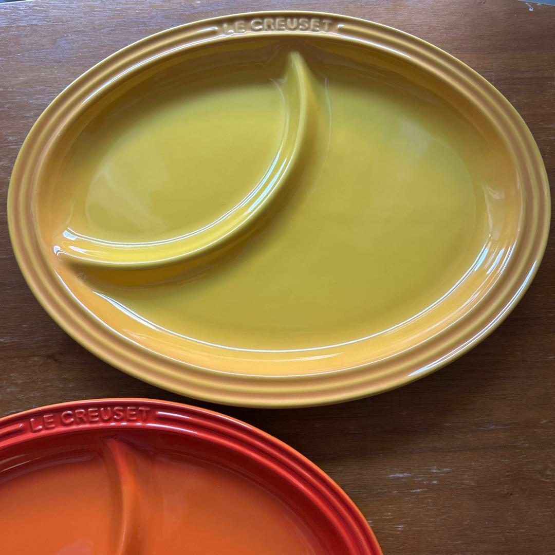 【未使用】ルクルーゼ グレービーボート　マルチオーバルプレート　4点