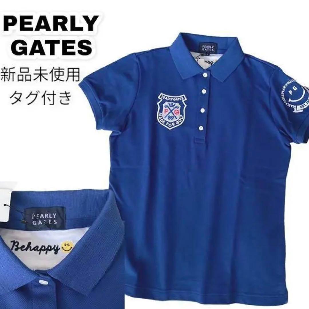 新品 PEARLY GATES ポロシャツ 刺繍 ニコちゃん 定価¥19800