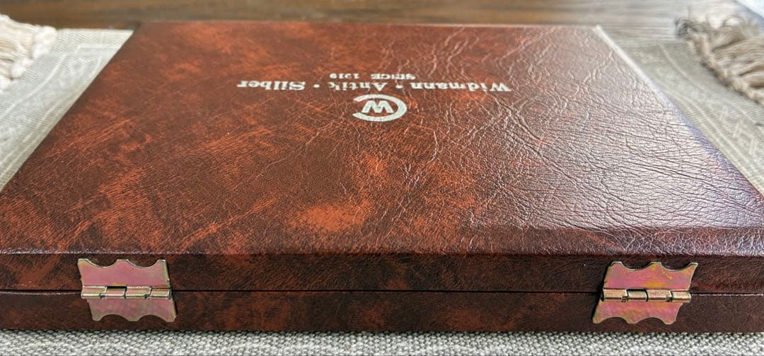 【希少】クリストフ ウィドマン銀製スプーン レザー調専用箱