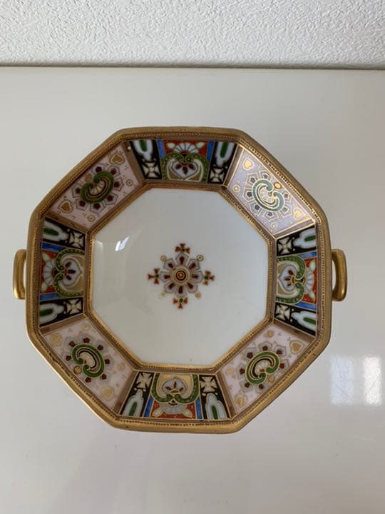 オールドノリタケ　脚付き皿