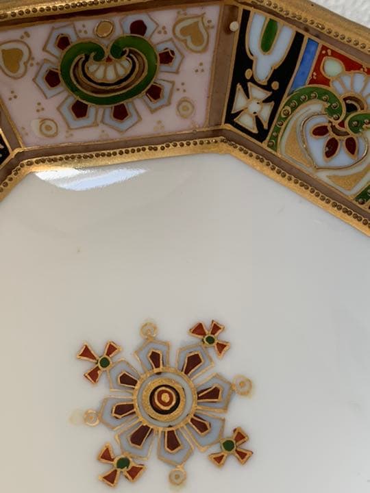 オールドノリタケ　脚付き皿