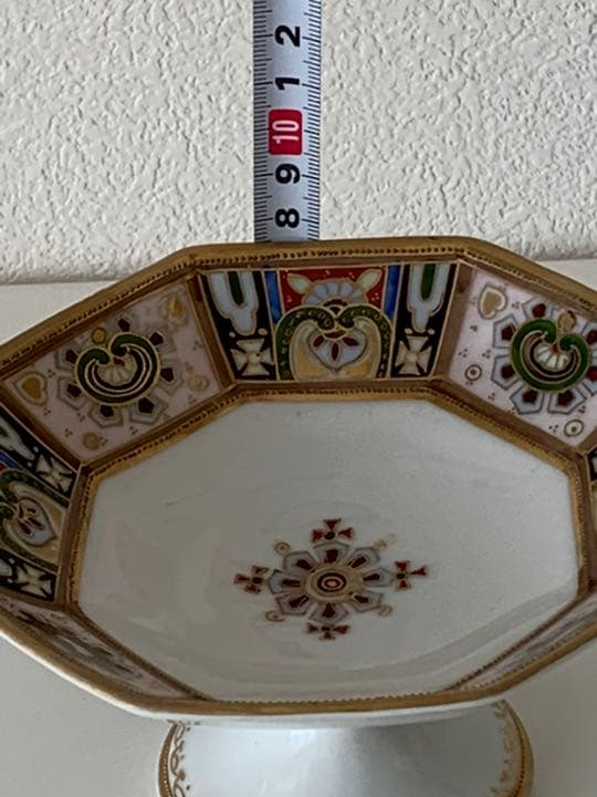 オールドノリタケ　脚付き皿