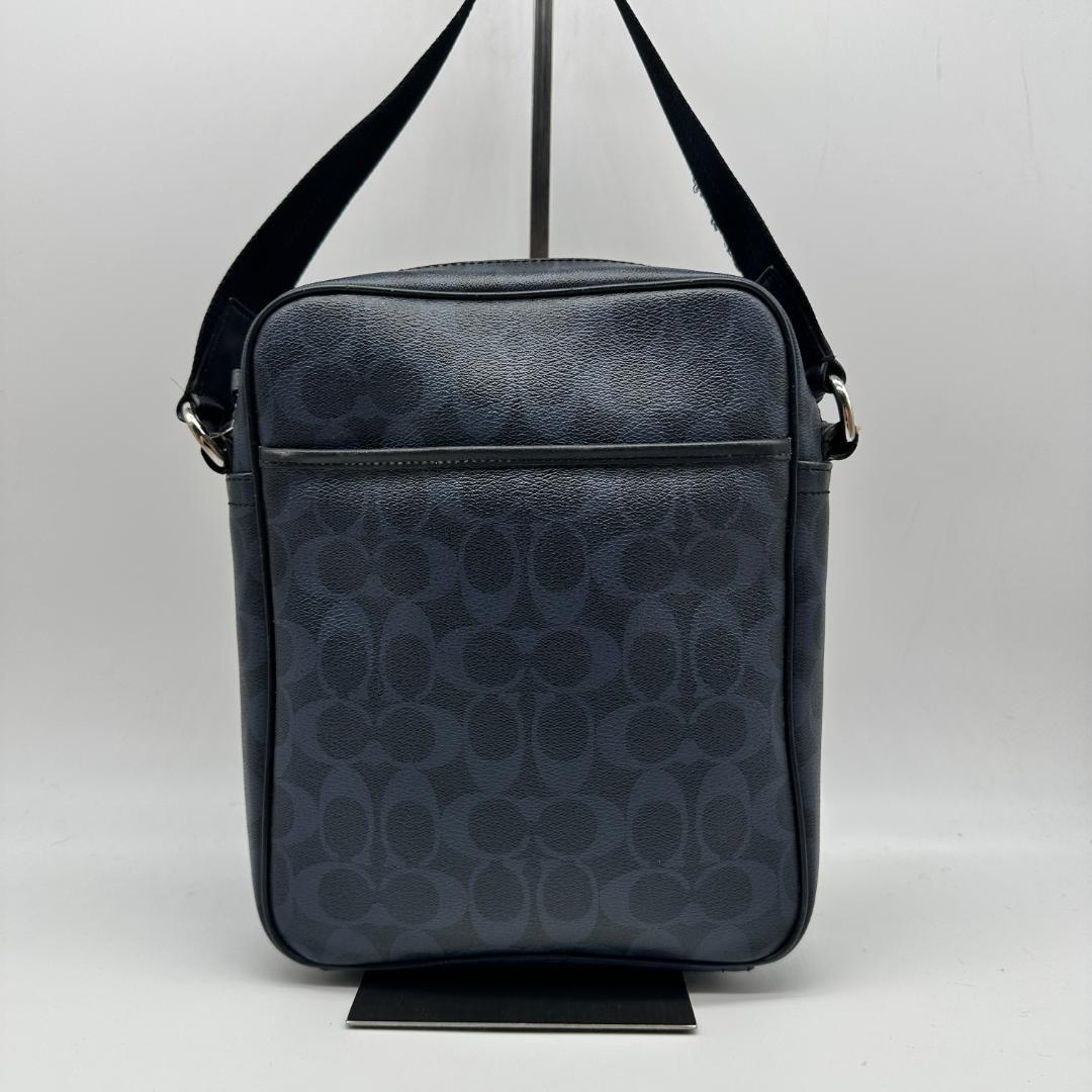 COACH コーチ フライトバッグ レザー ダークネイビー シグネチャー