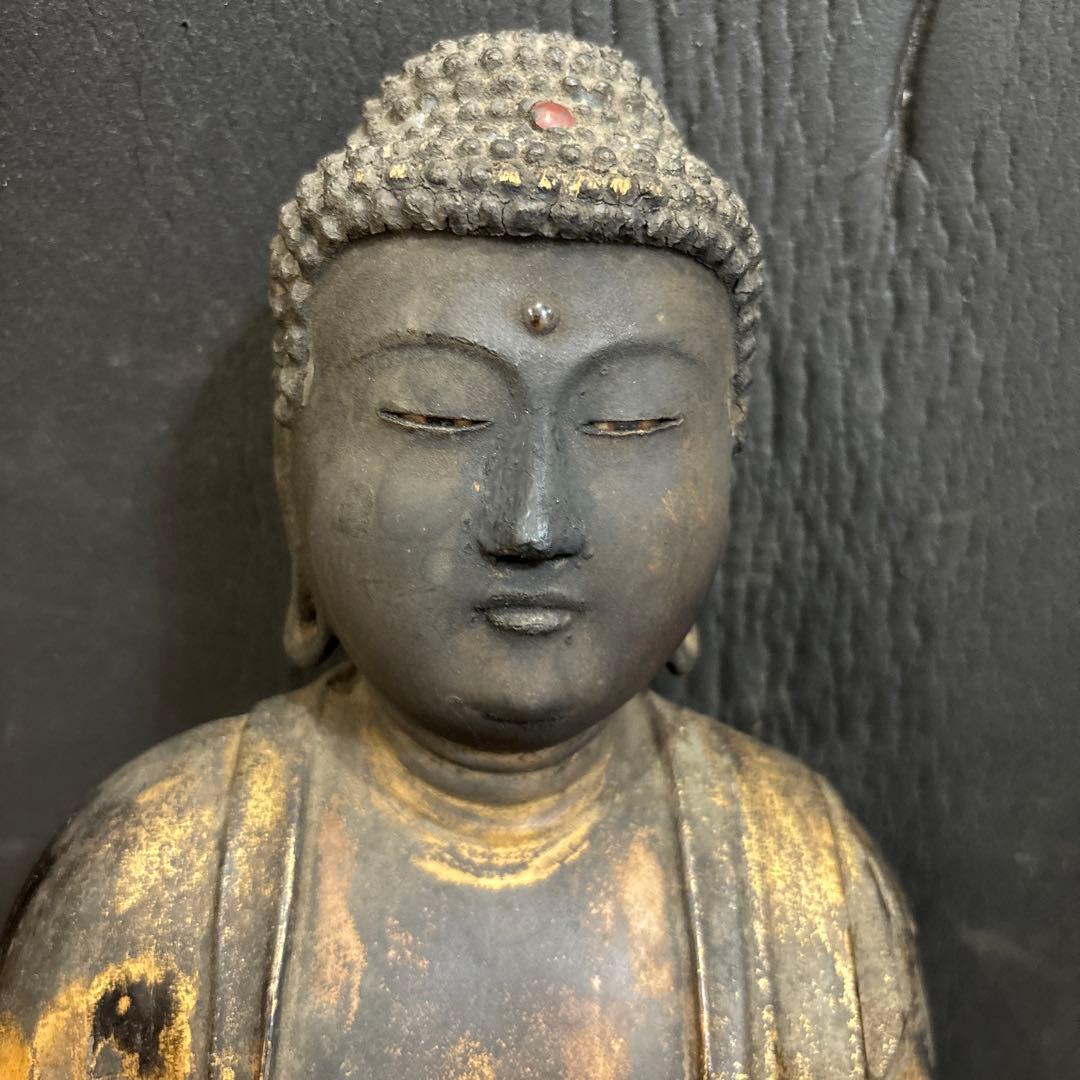 阿弥陀如来　木彫　仏像