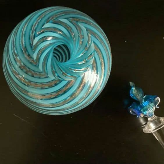 ベネチアンガラス　イタリア　ムラーノガラス　ボトル H26cm