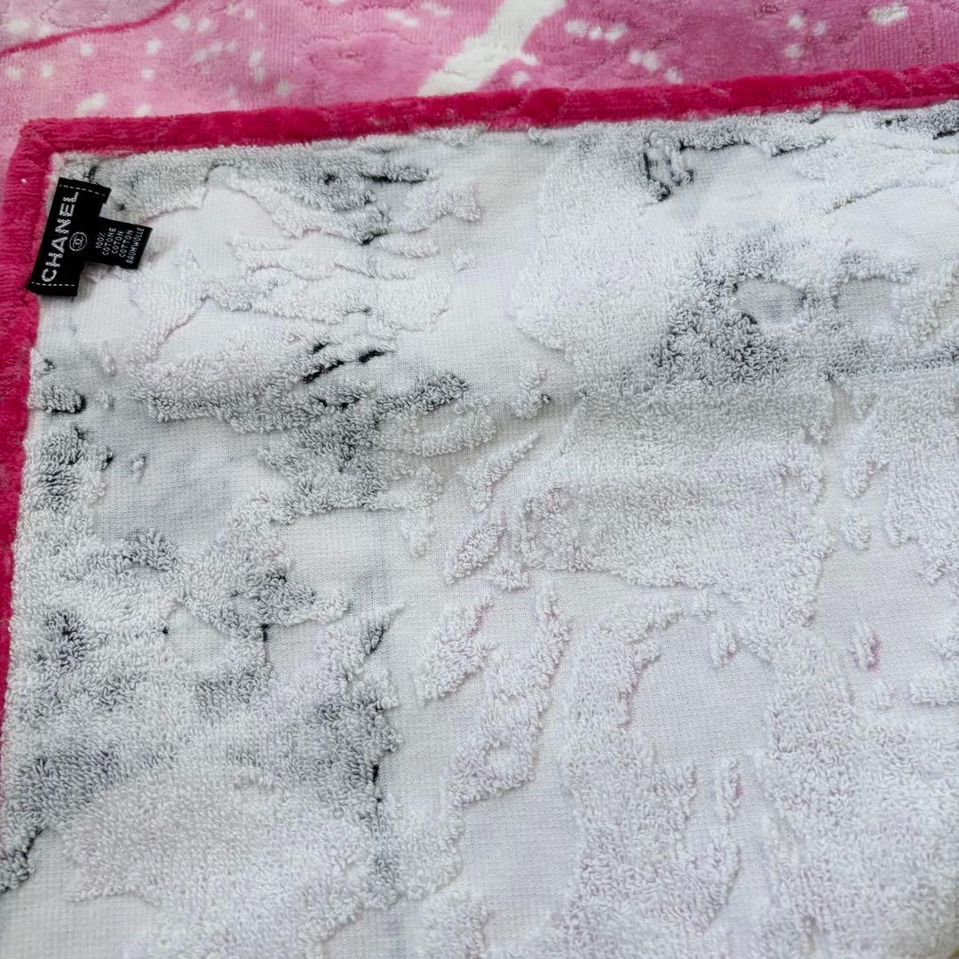 CHANEL シャネル ココマーク コットン ビーチタオル　ブランケット ラグ