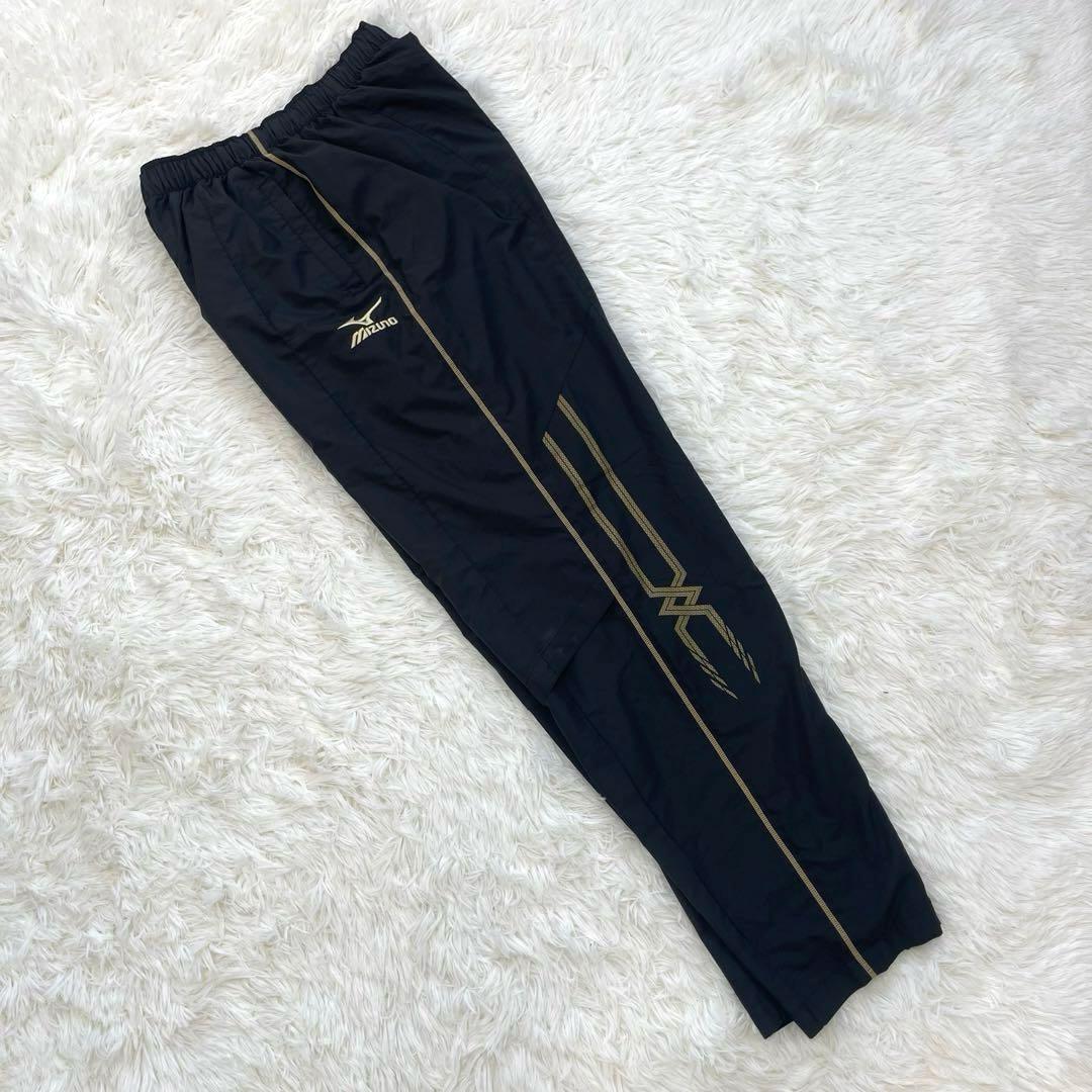 MIZUNO ミズノ セットアップ 上下 ウインドブレーカー ナイロン 黒金