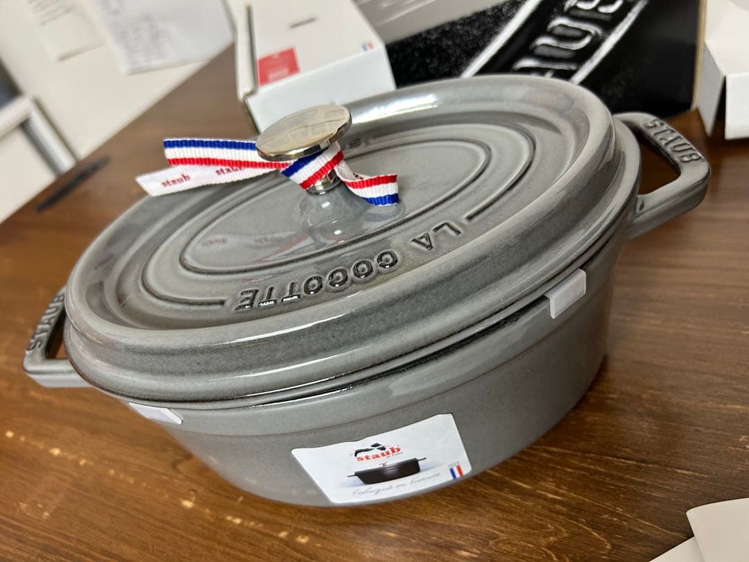 ストウブ　ピコココット　オーバル　23cm グレー