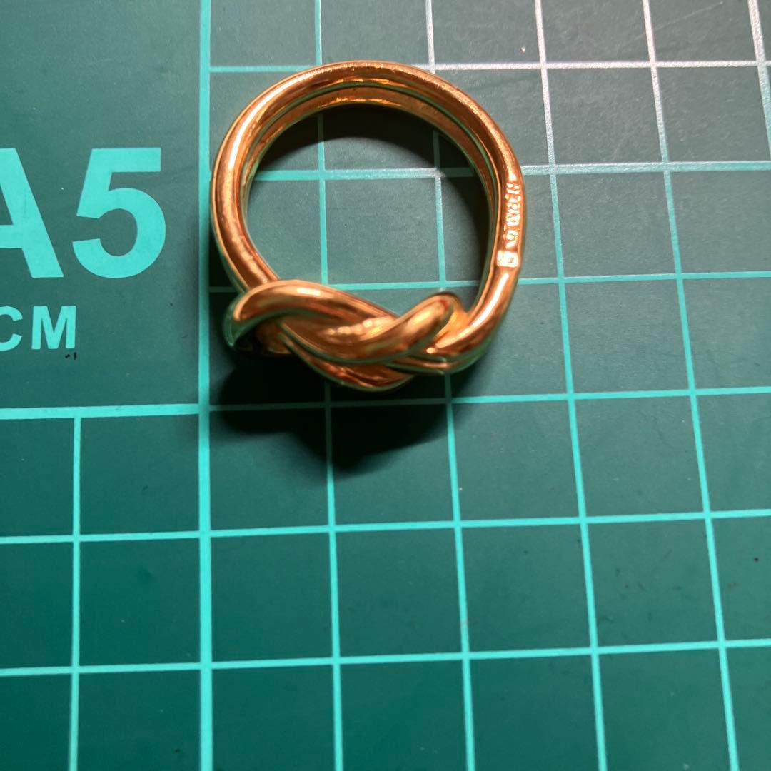 HERMES エルメス　アタメ　スカーフリング　ゴールド　共箱入り