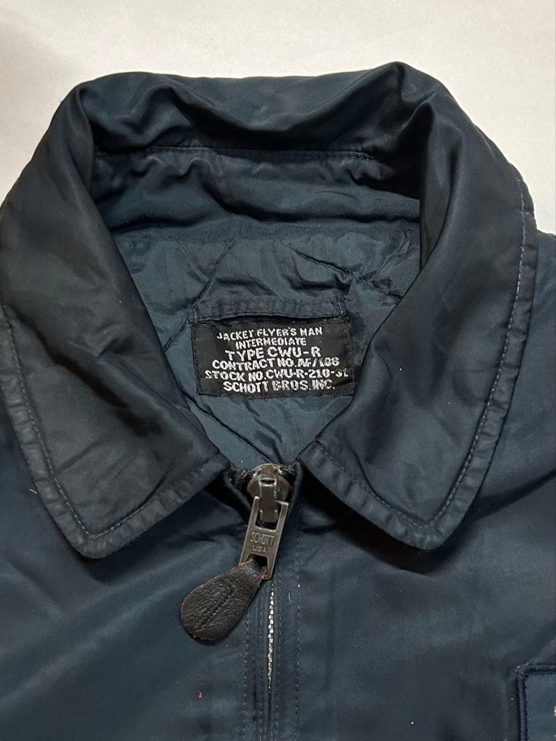 激レア田中シェン着Schott NYC flight jacket L Navy