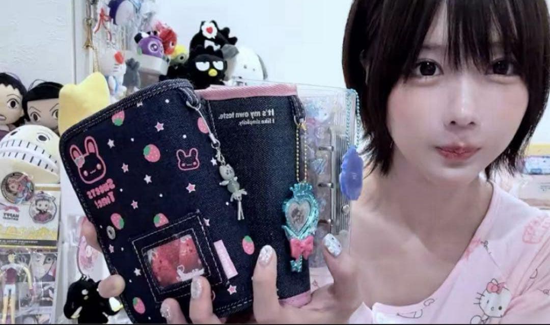 ラスト在庫平成レトロデニムシール帳　あのちゃんとお揃い　透明シール台紙付き