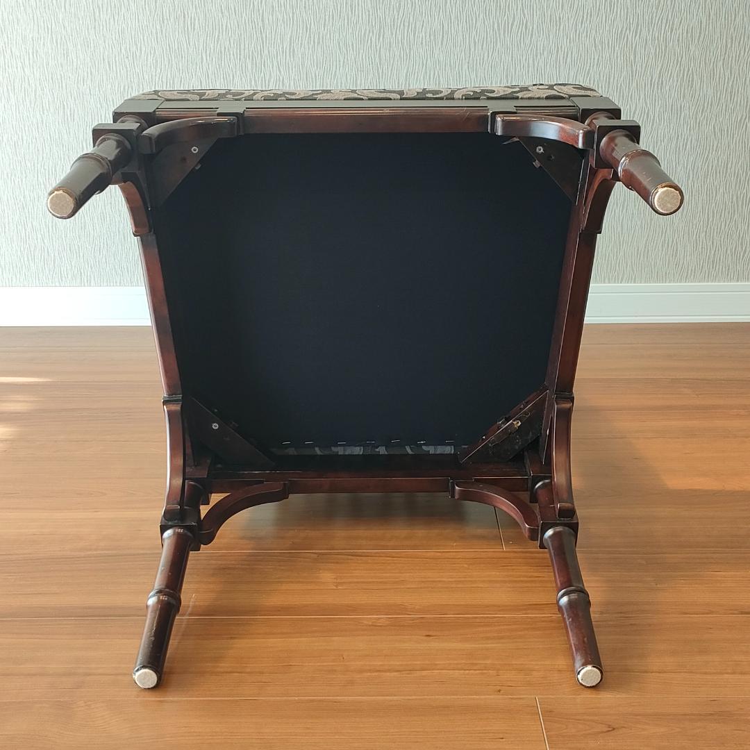 シノワズリ　ヴィンテージチェア　透かし彫り　リビングチェア①