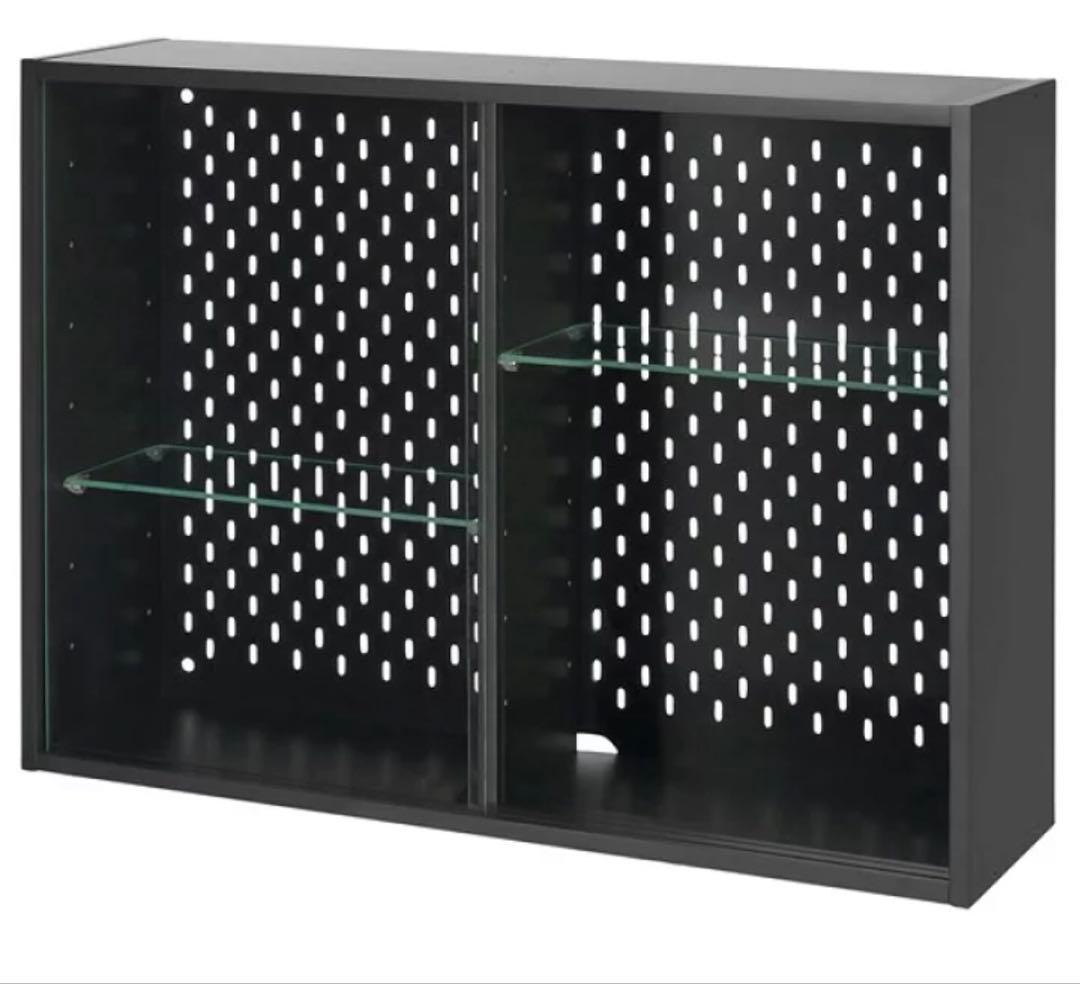 IKEA UPPSPEL ウップスペル コレクションケース　ダークグレー