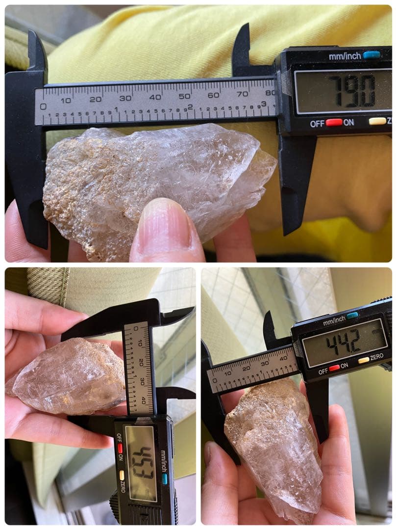 152g特大サイズ❗️大きくはっきり移動域広✨ヒマラヤエレスチャル水入り水晶原石