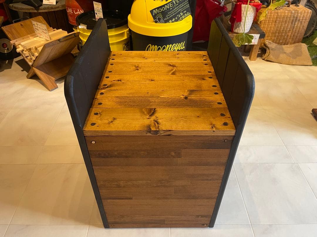 在庫あり　即納　キャビネット　棚　本棚　ダーク　ブラック　キャスター　天然木