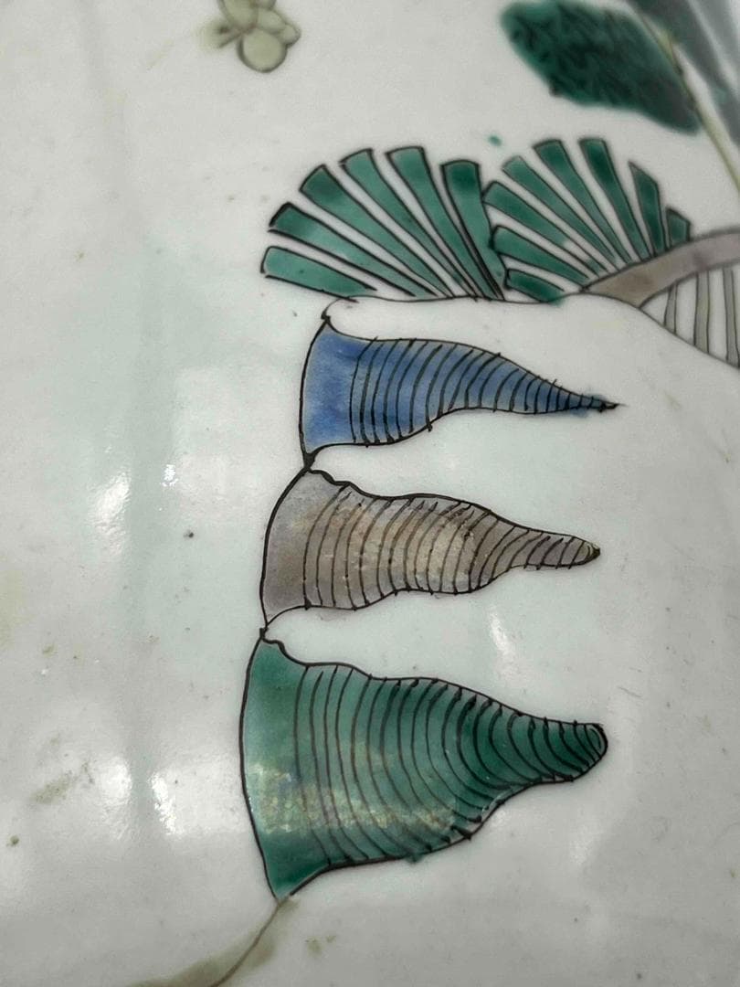 清時代 康熙五彩人物物語文瓶　西廂記棒槌瓶 花瓶(E-74)