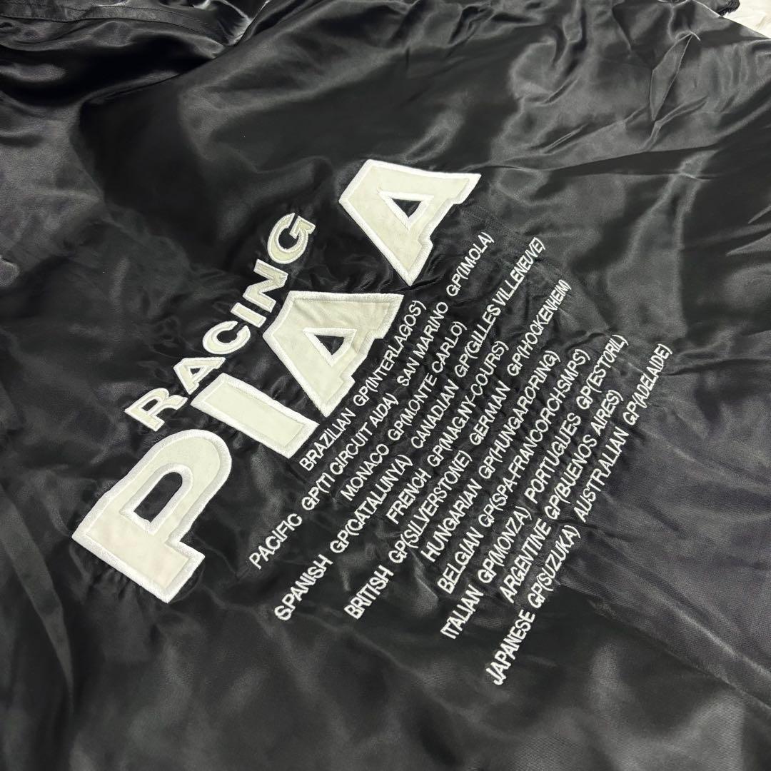 ✨PIAA✨ベンチコート　フード付き　ブラック黒　刺繍ロゴ　大きいサイズ