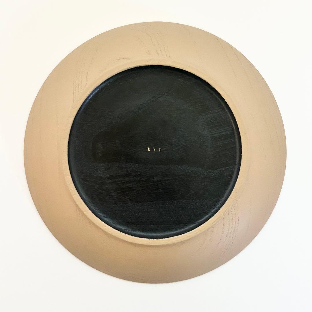 三谷龍二さん　白漆皿　リム皿　17cm