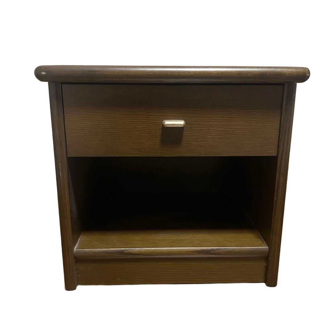 フランスベッド　木製ナイトテーブル 1段引き出し