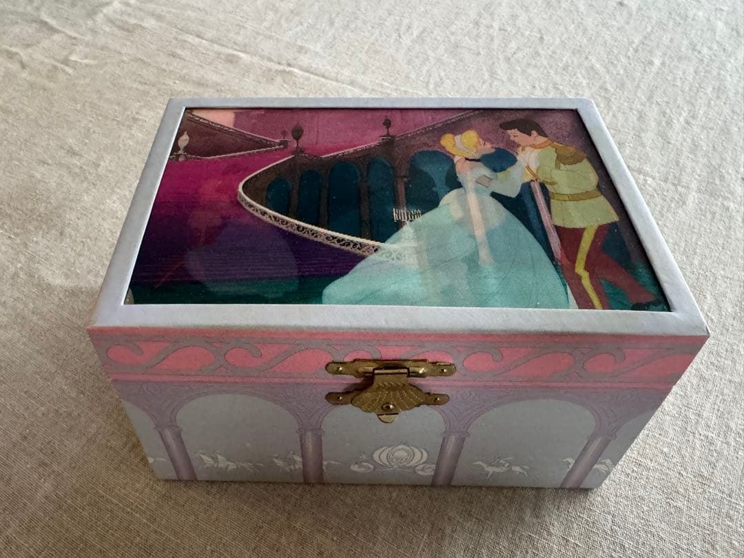 【希少】レトロアンティーク　ディズニー　シンデレラ　オルゴール　箱付き