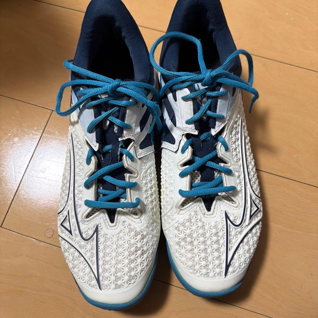 Mizuno テニスシューズ ホワイト/ブルー