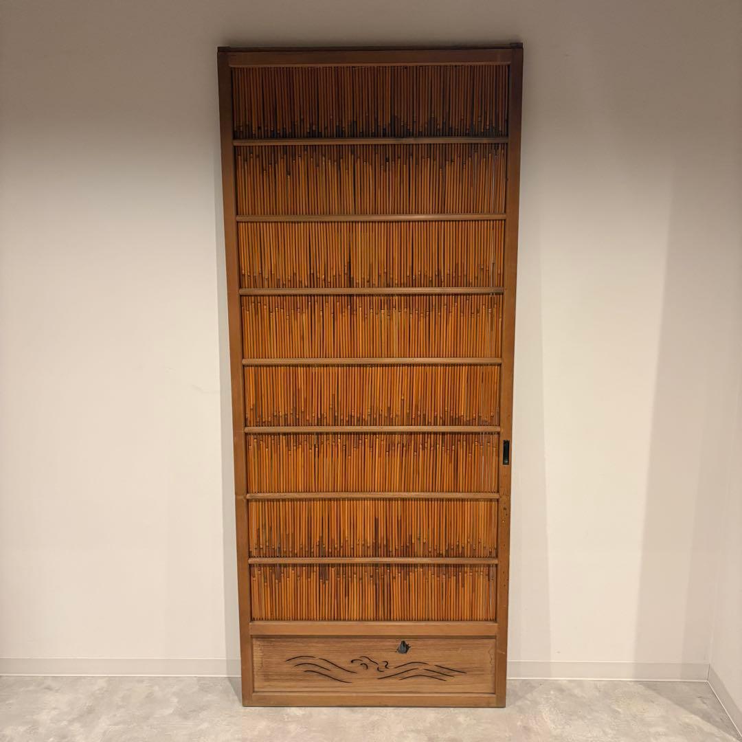 古い建具 1枚 簾戸 すど 葦戸よしど 夏障子 御簾戸 2/4
