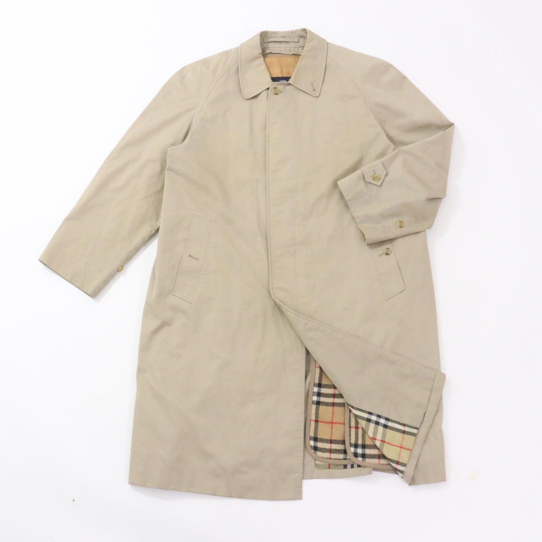 【えべろく】バーバリーロンドン ステンカラーコート ライナー付 英国製