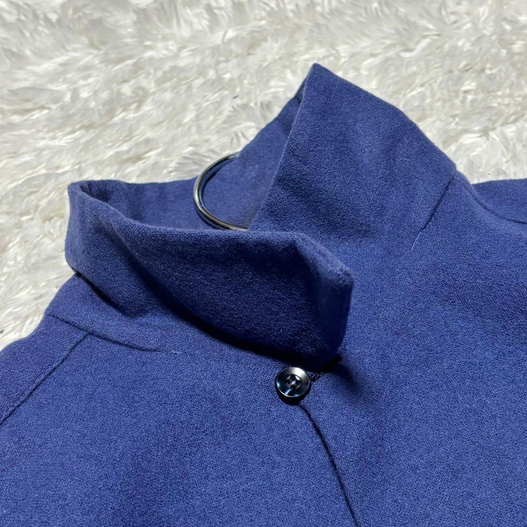 希少 70s ペンドルトン USA製 ボードシャツ 単色 無地 開襟 ネイビー