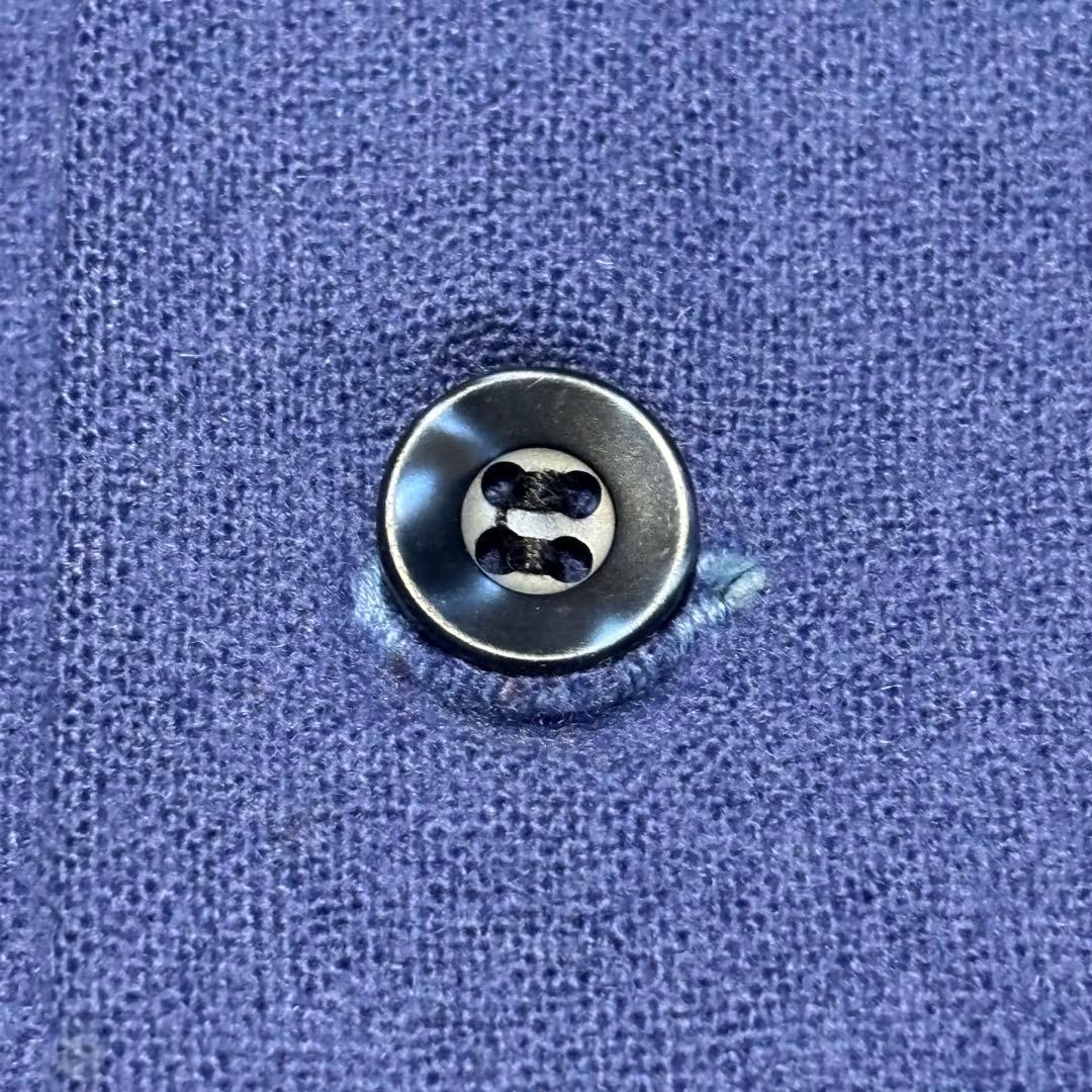 希少 70s ペンドルトン USA製 ボードシャツ 単色 無地 開襟 ネイビー