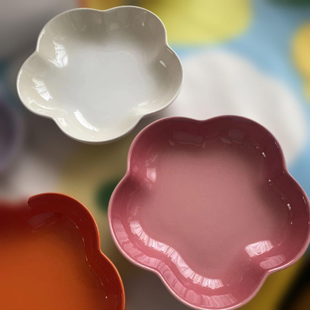 ル・クルーゼ　フラワーディッシュ4枚