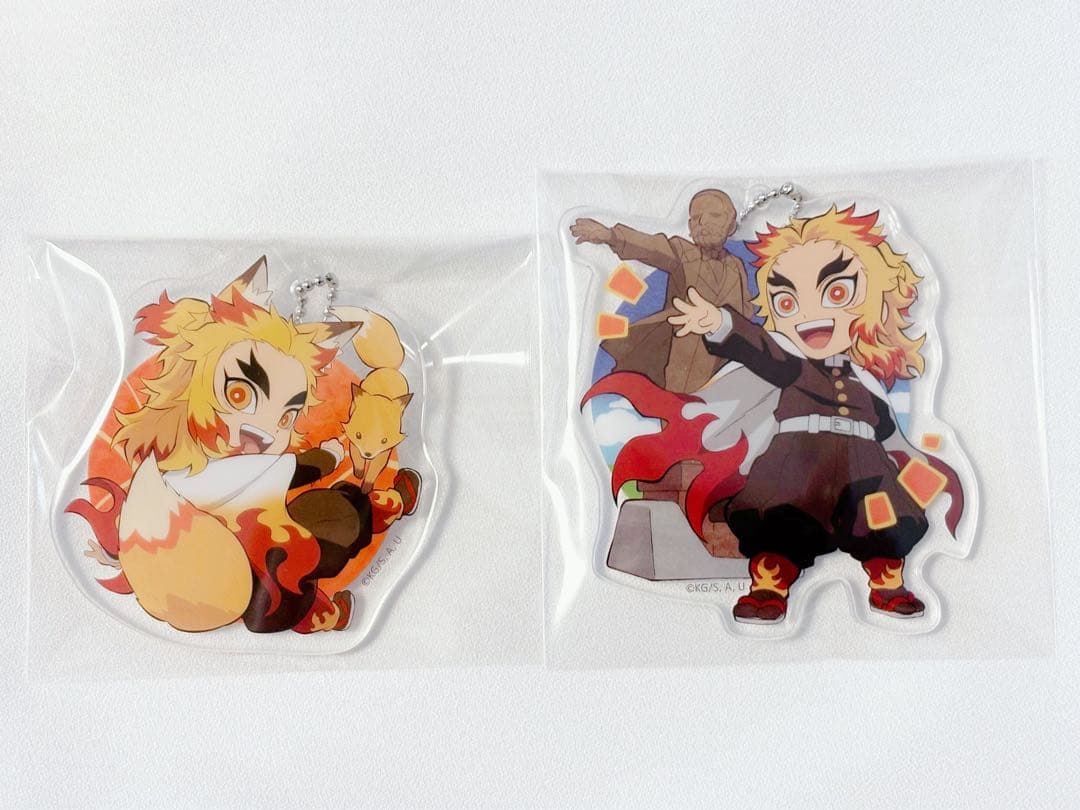 【鬼滅の刃】全集中展 北海道 宮城 ご当地アクリルチャーム 煉獄杏寿郎