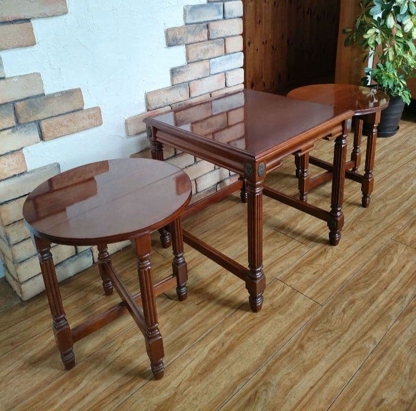 北欧　折り畳み　アンティーク　ゲートレッグテーブルセット　イギリス製　希少