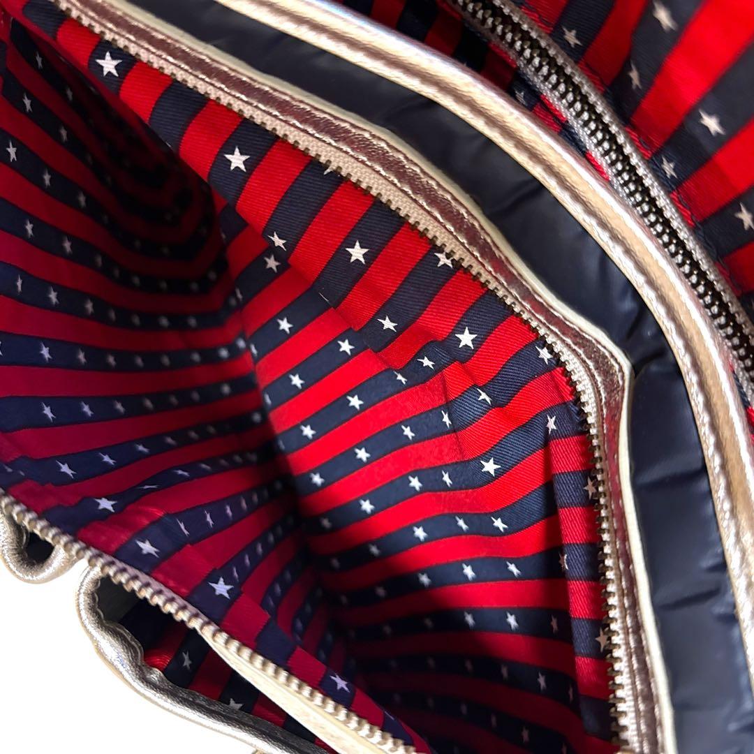 未使用級　レア濃紺　ハンティングワールド　メッセンジャーバッグ　バチュークロス