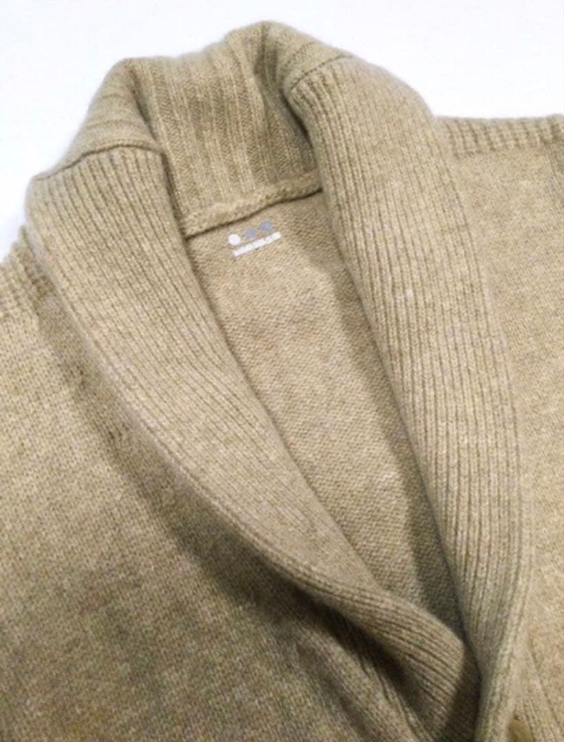 【THREE DOTS】ショールカラー カシミアブレンド ニットジャケット S