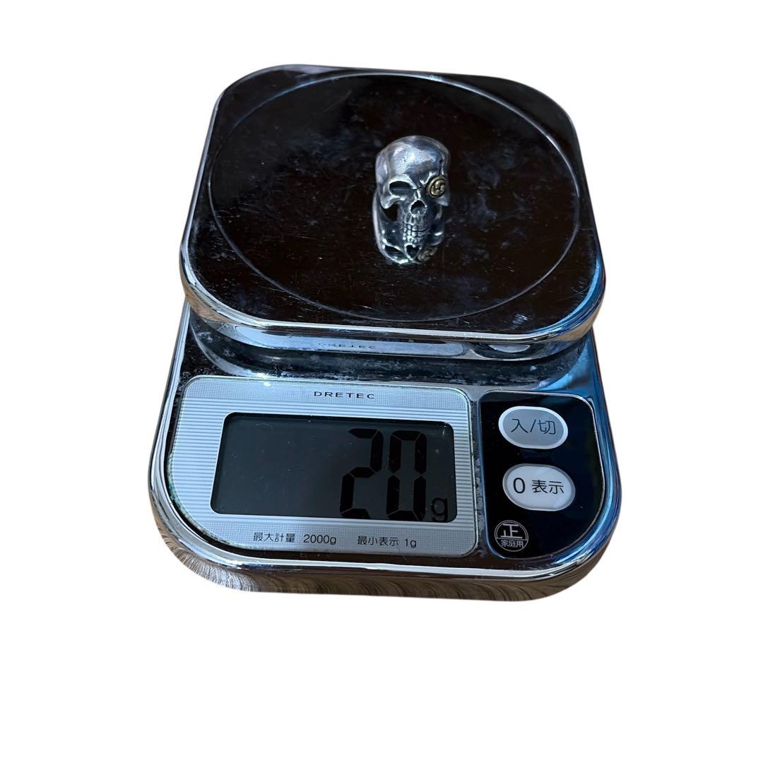 suurin様　かすう工房 スカルシルバーリング 19号