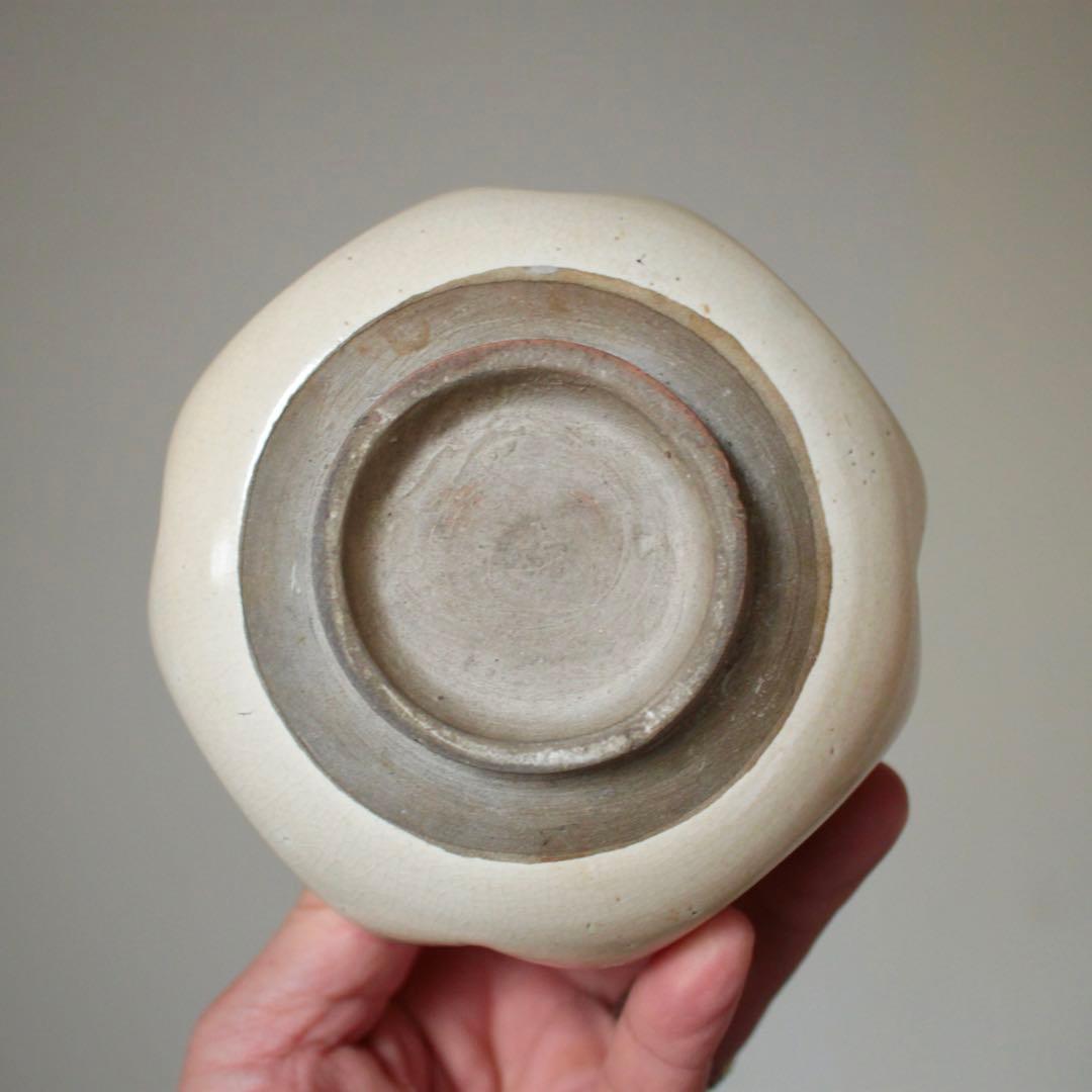 白地鉄絵 阿古陀形 火入れ 茶碗 古美術 古道具 アンティーク